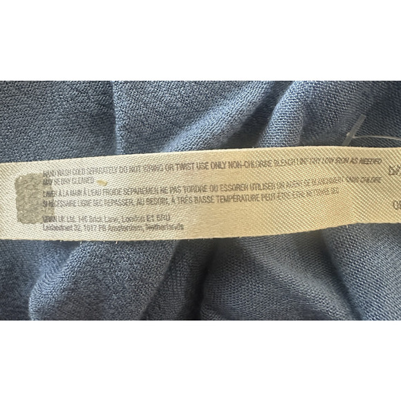 Free People Paradiso HiLo Maxi Dress Ruffle Blue Boho Folklore Oversized Medium - Picture 11 of 16